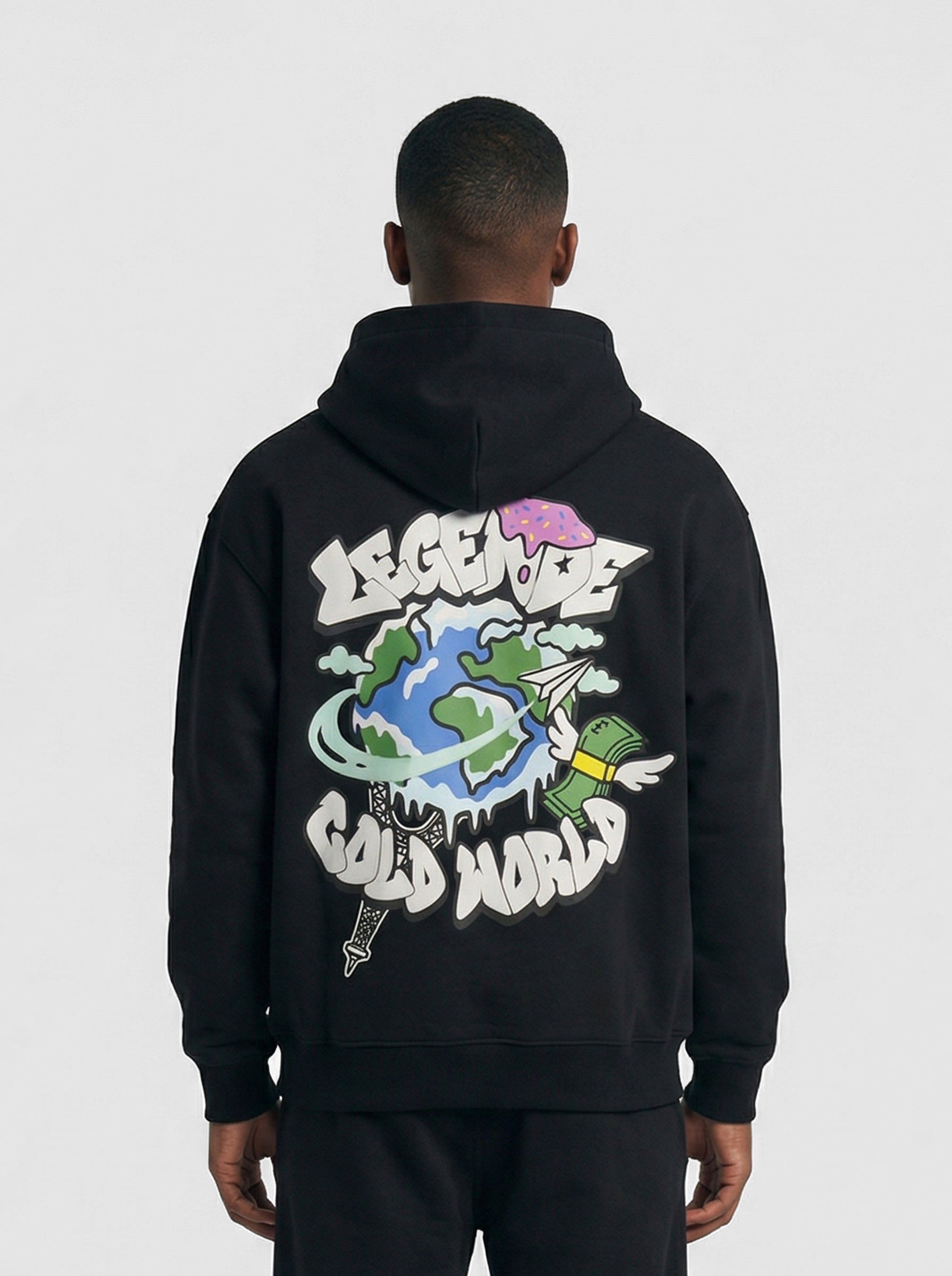 COLD WORLD HOOD - BLACK