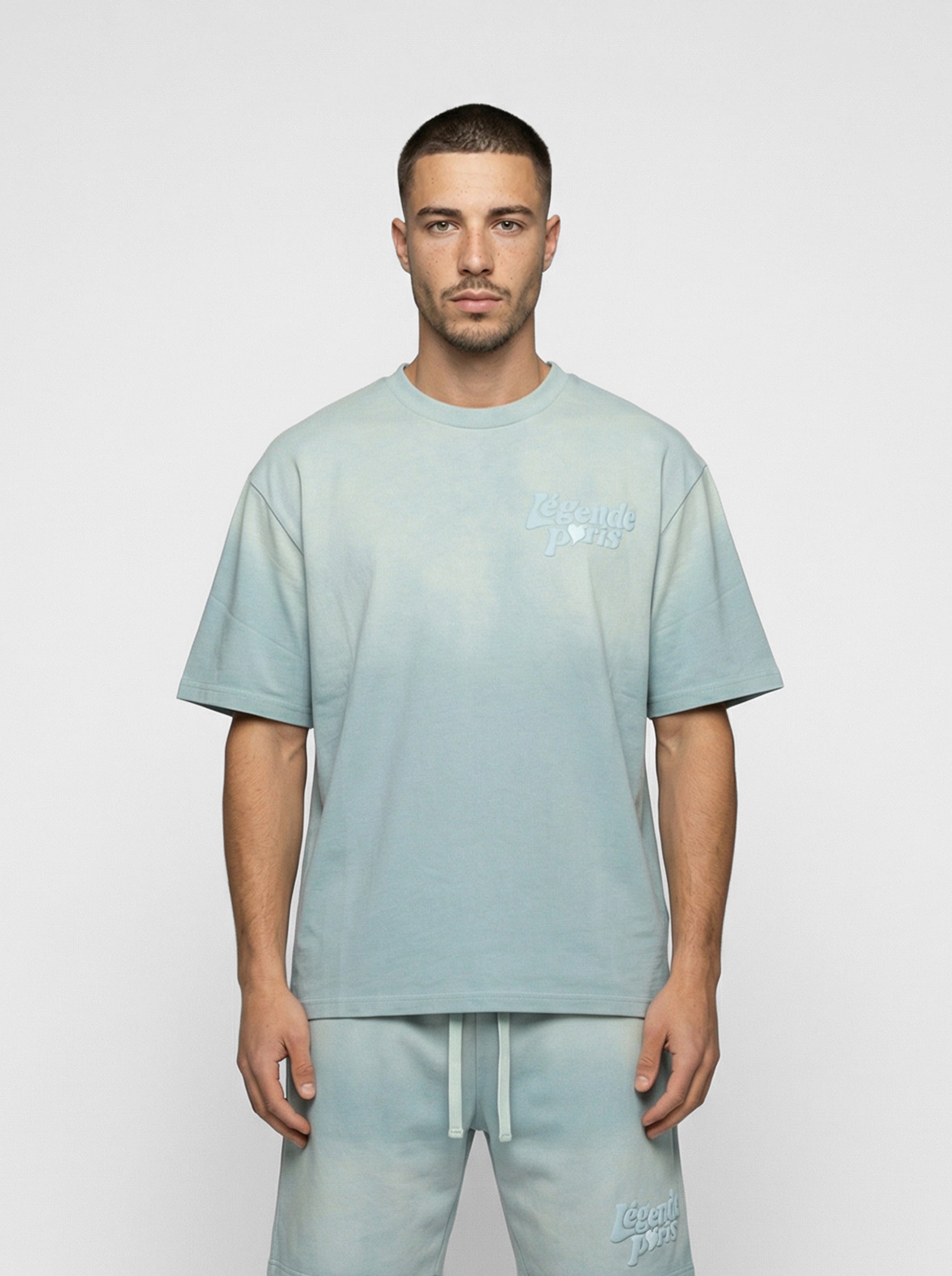 LND GRADIENT T-SHIRT - ICY BLUE