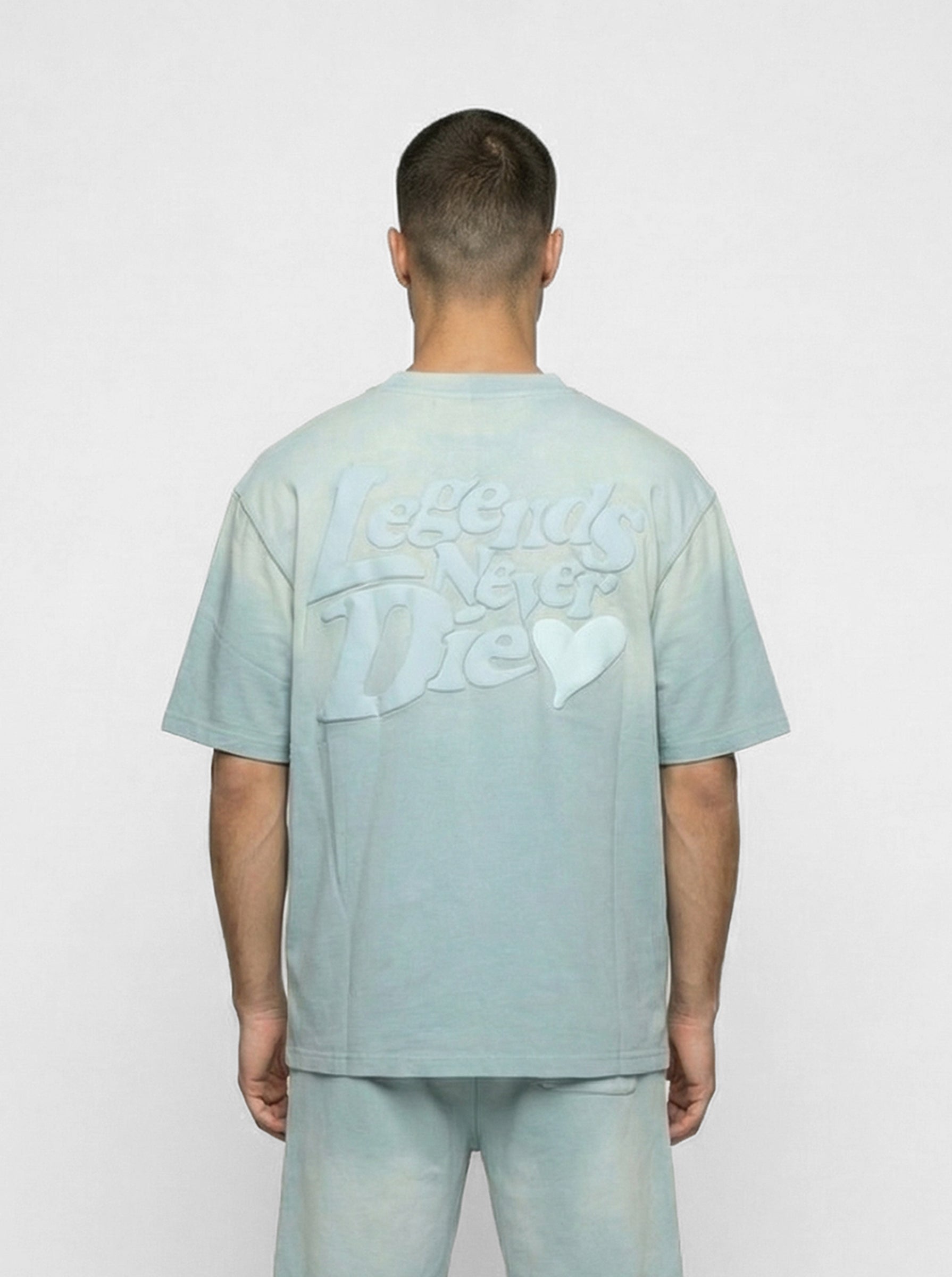 LND GRADIENT T-SHIRT - ICY BLUE