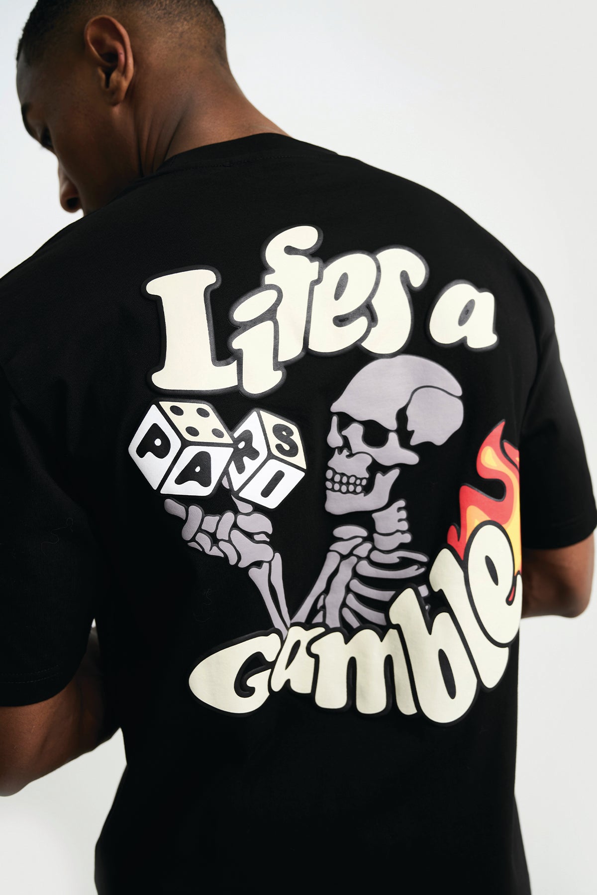 LIFE'S A GAMBLE T-SHIRT - BLACK