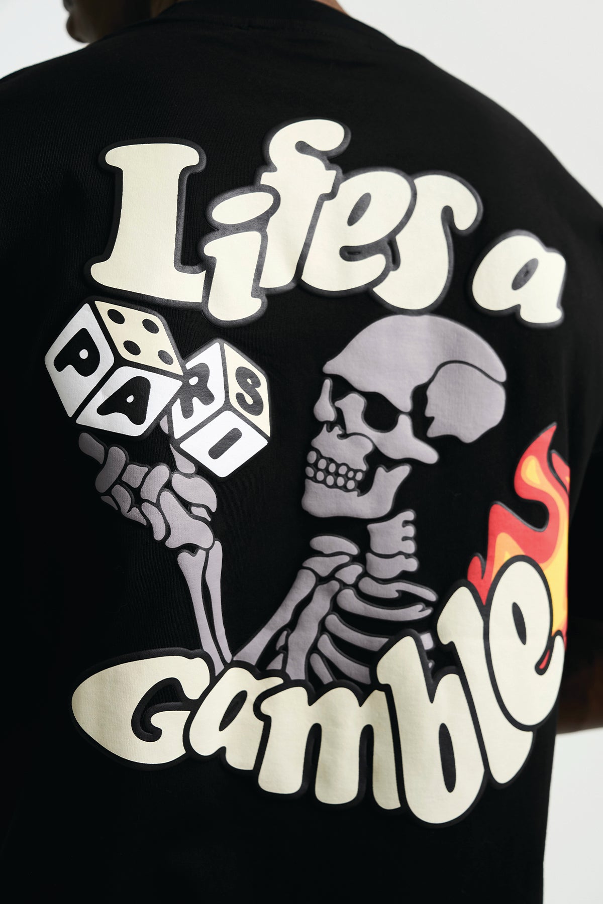 LIFE'S A GAMBLE T-SHIRT - BLACK