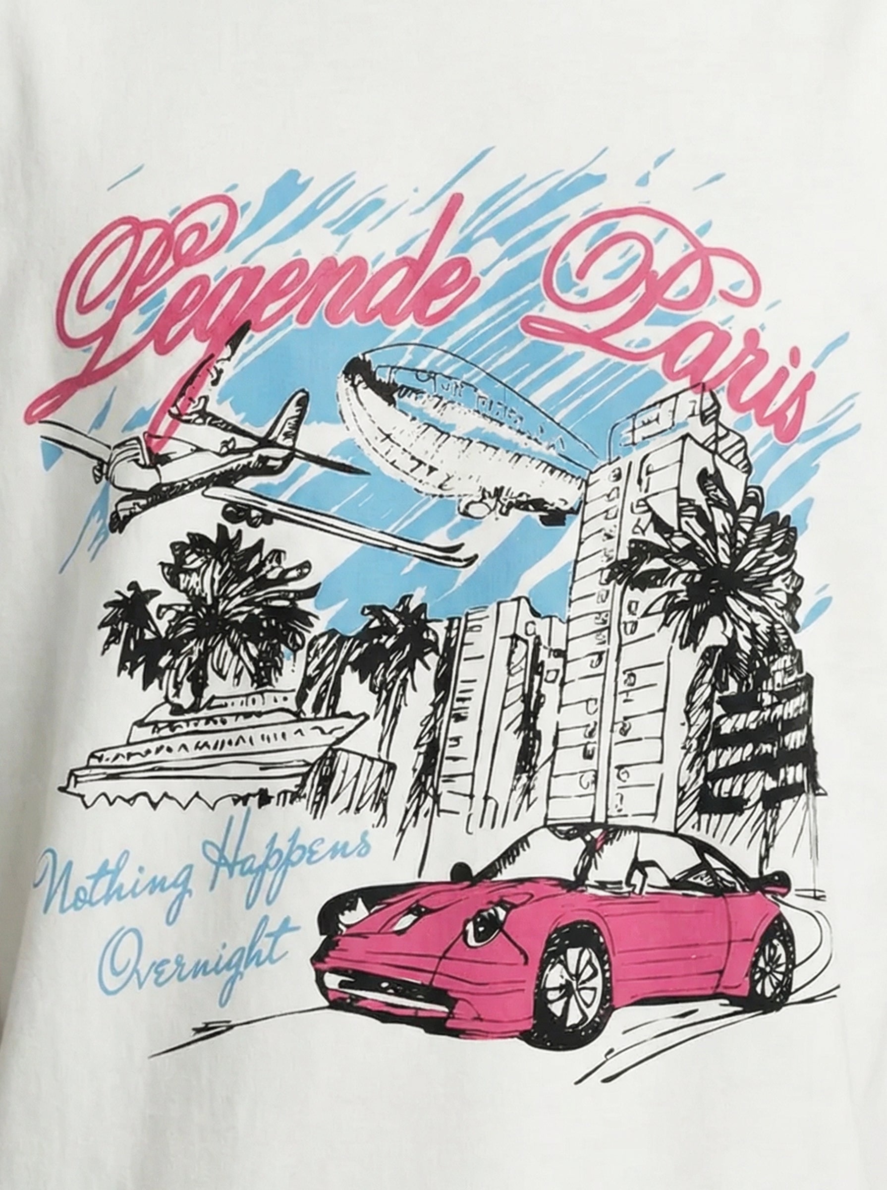 OVERNIGHT SKETCH T-SHIRT - WHITE