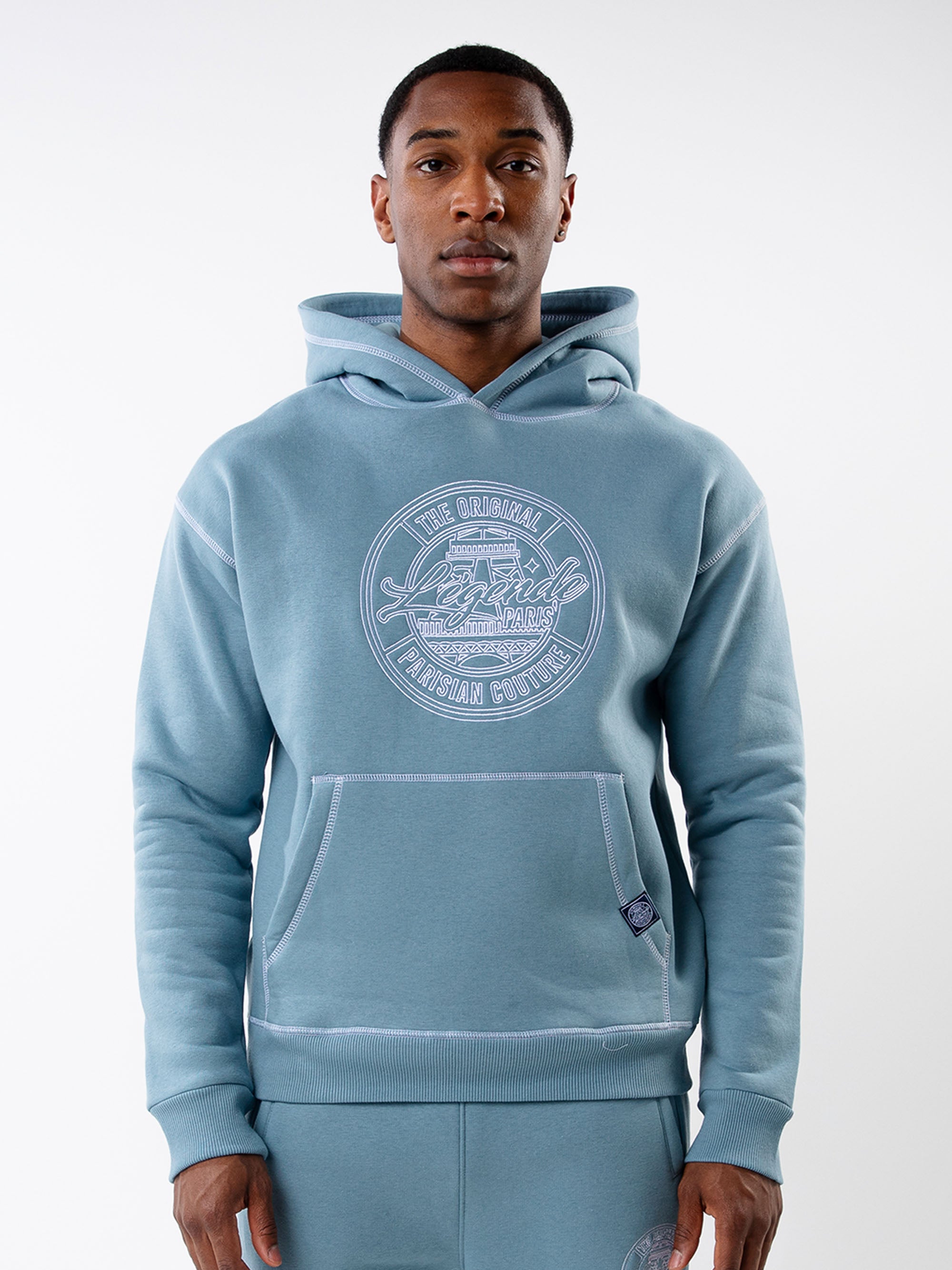 LP OG STITCH HOODIE - BLUE MIST