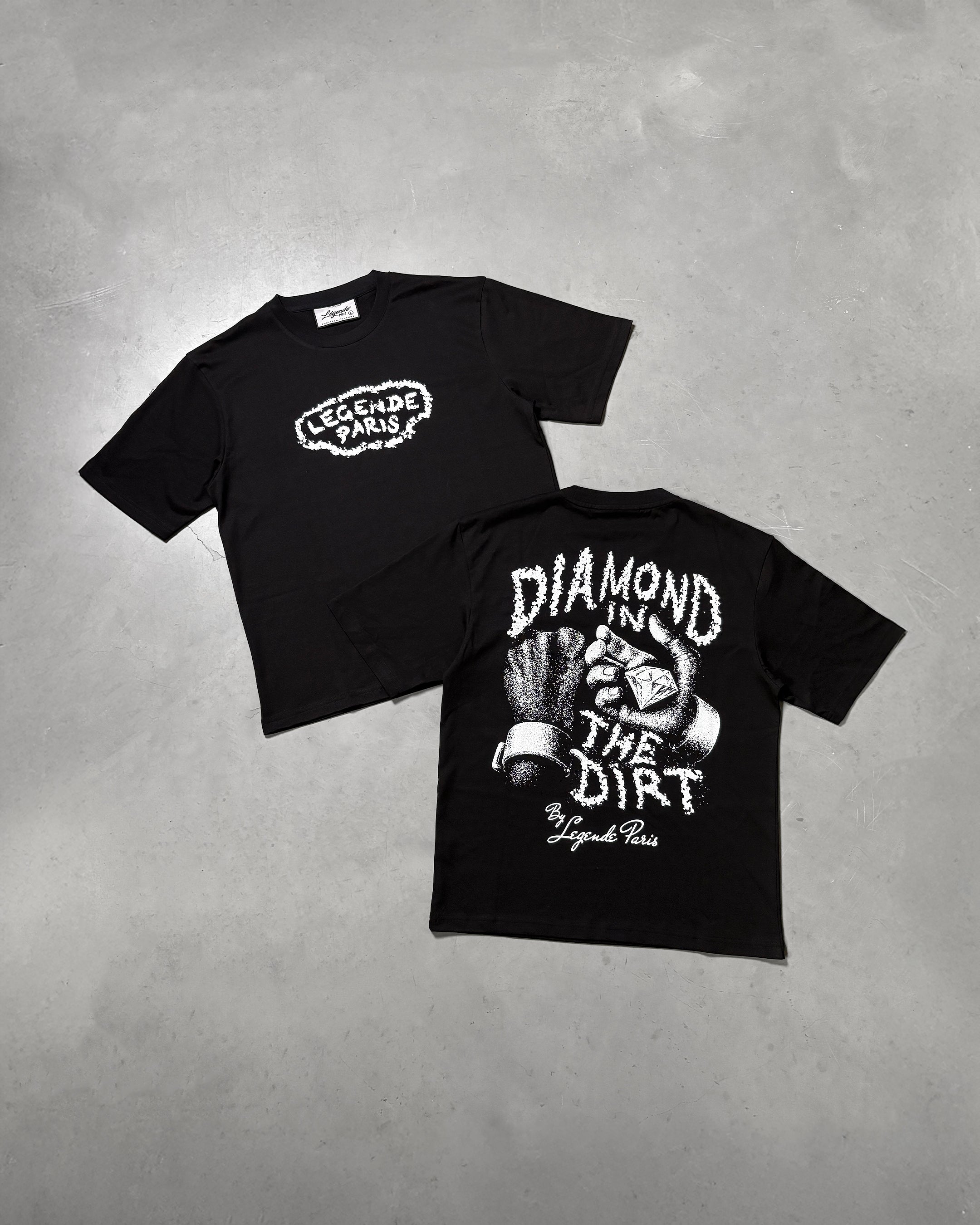 DIAMOND IN THE DIRT T-SHIRT - BLACK