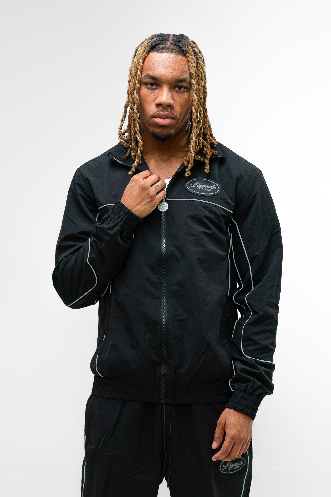 Shell Track Jacket - Black