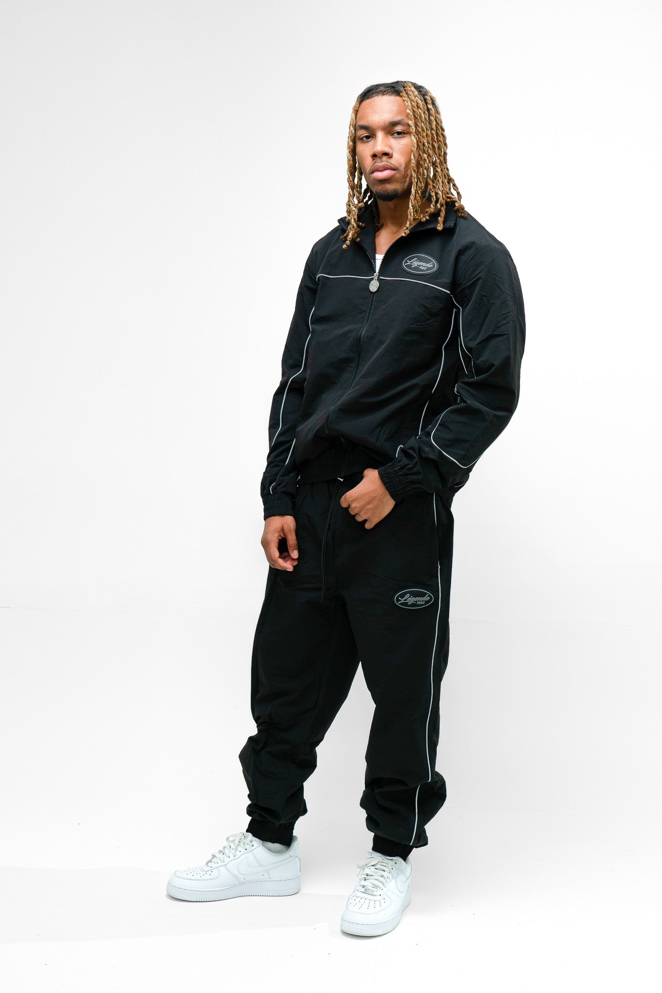 Shell Track Jacket - Black