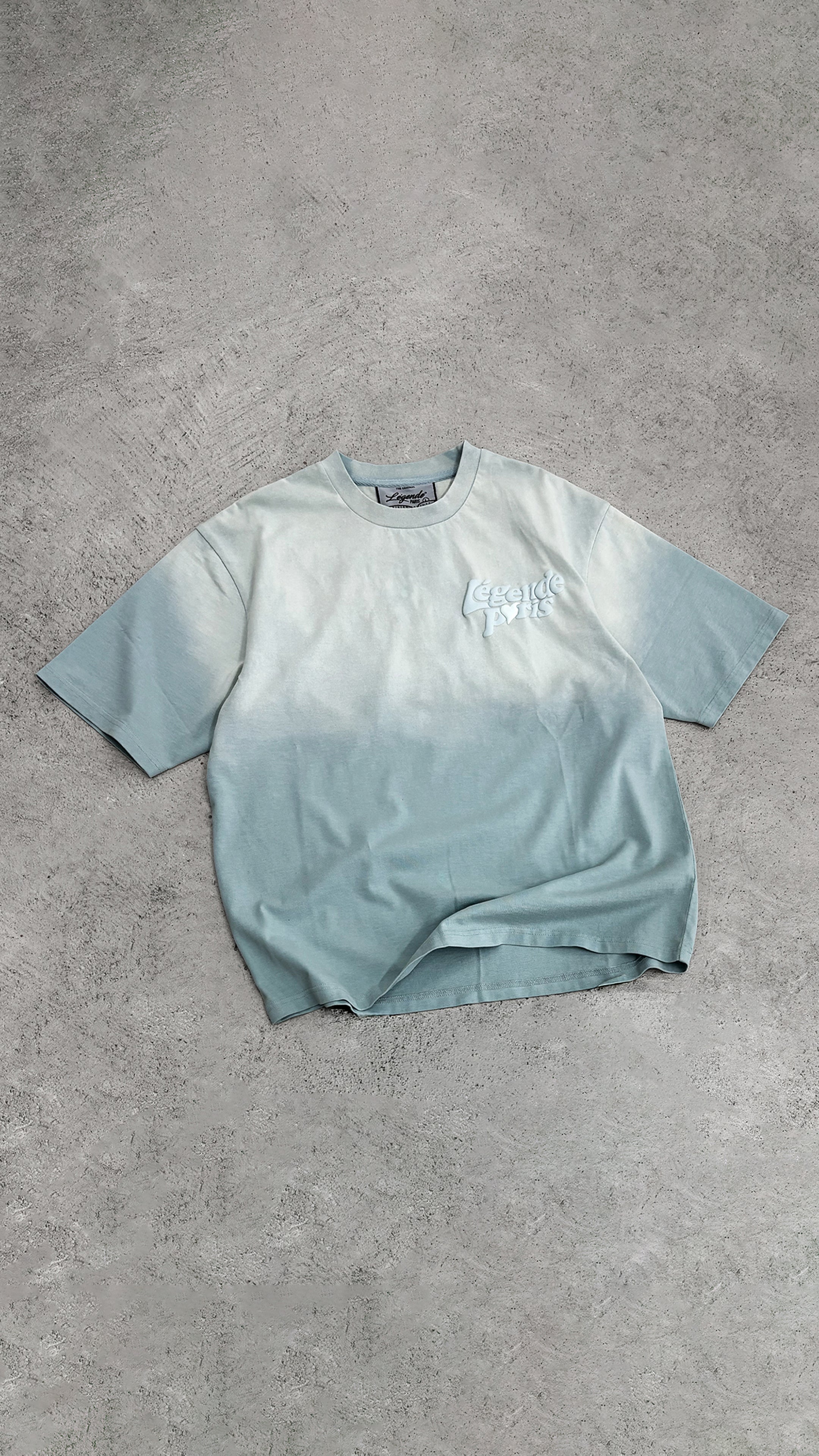 LND GRADIENT T-SHIRT - ICY BLUE