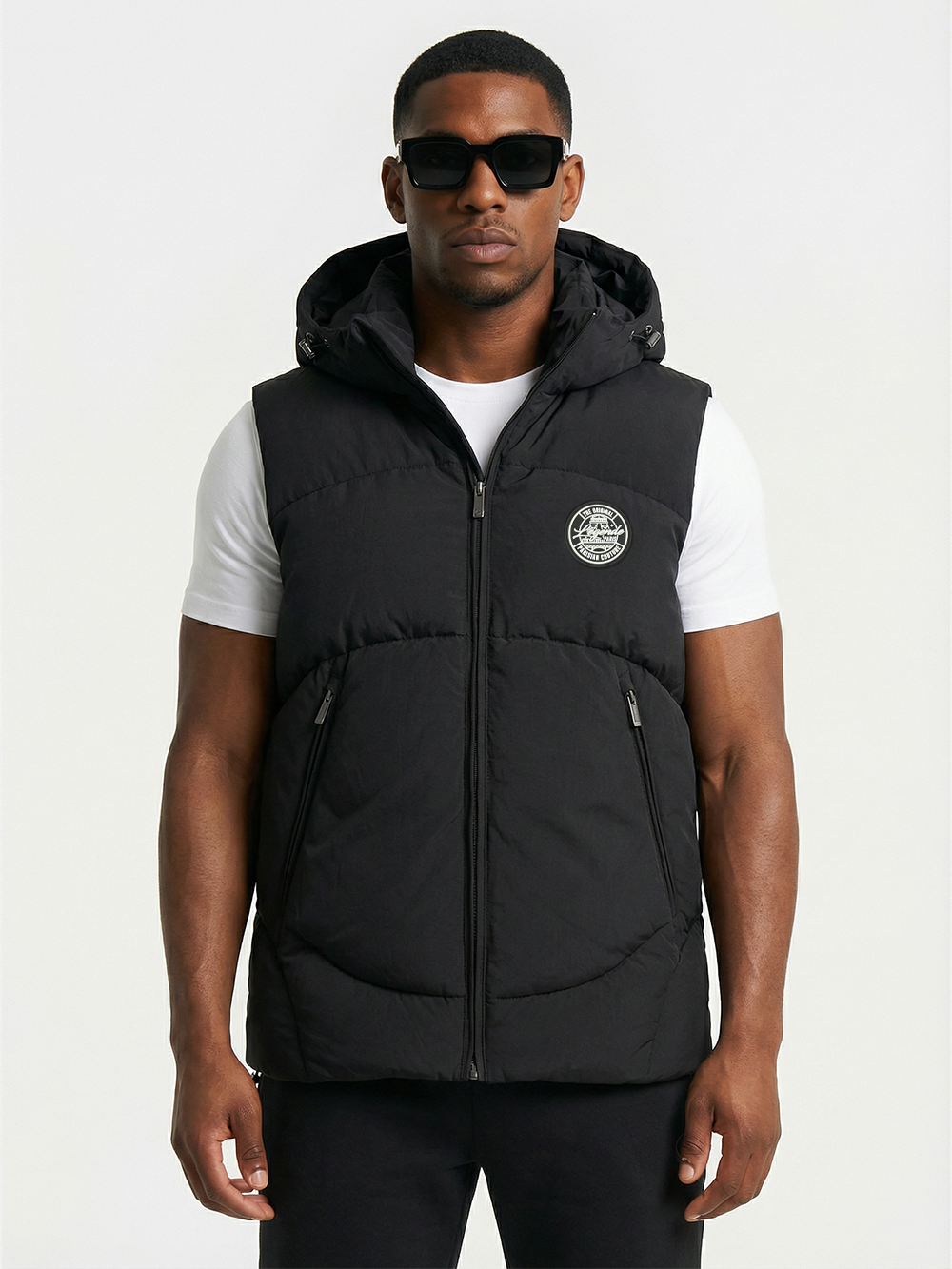 PUFFER BODYWARMER - BLACK