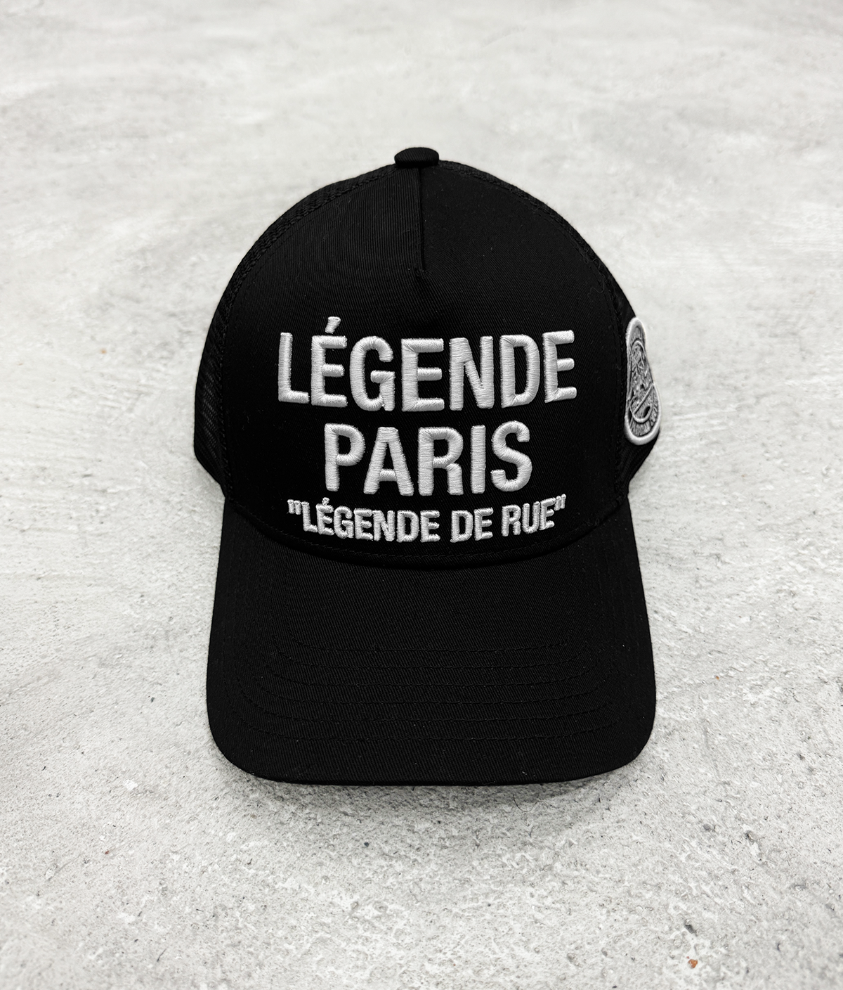 DE RUE TRUCKER CAP - BLACK