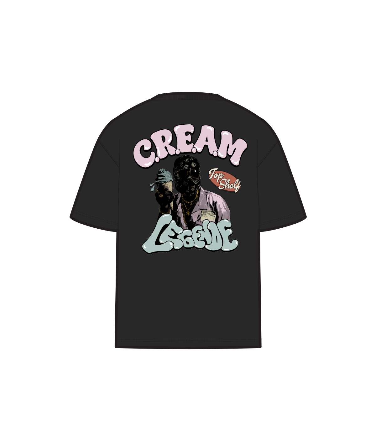 C.R.E.A.M T-SHIRT - BLACK