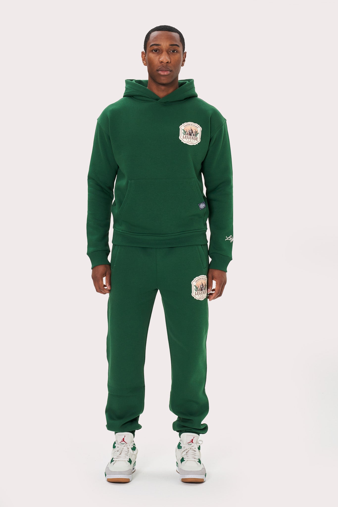 DE LA RUE HOODIE - FOREST GREEN