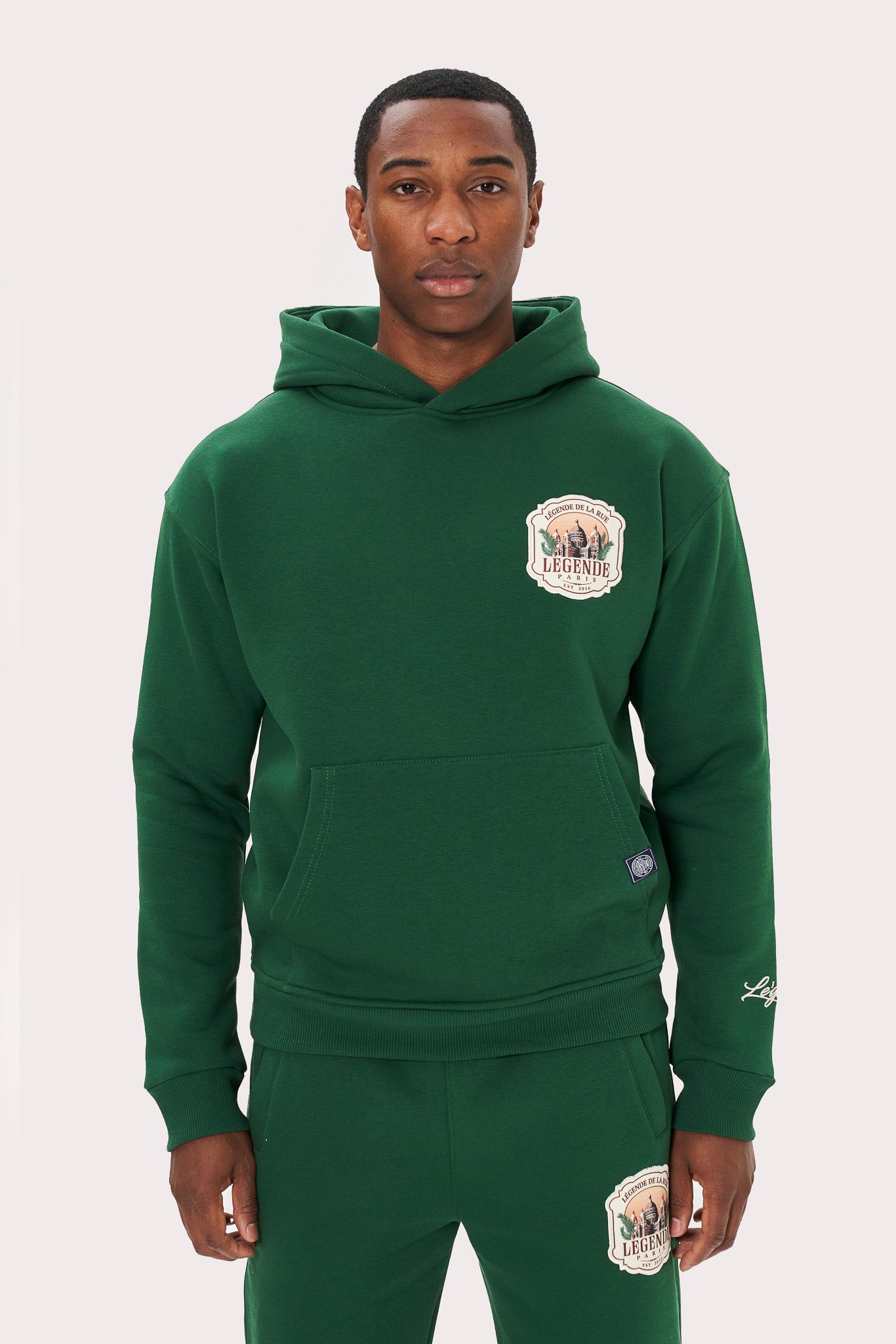 DE LA RUE HOODIE - FOREST GREEN