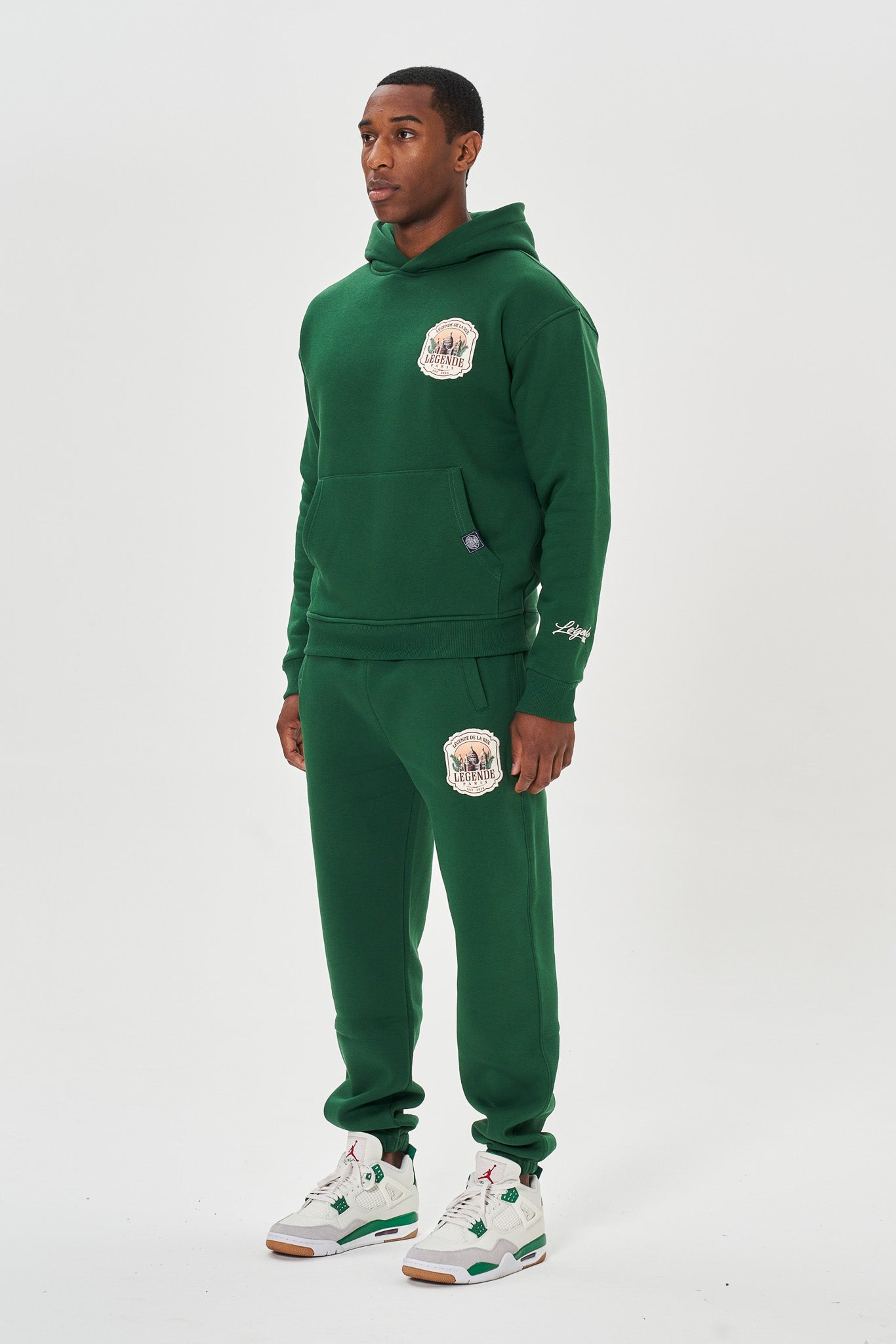 DE LA RUE HOODIE - FOREST GREEN