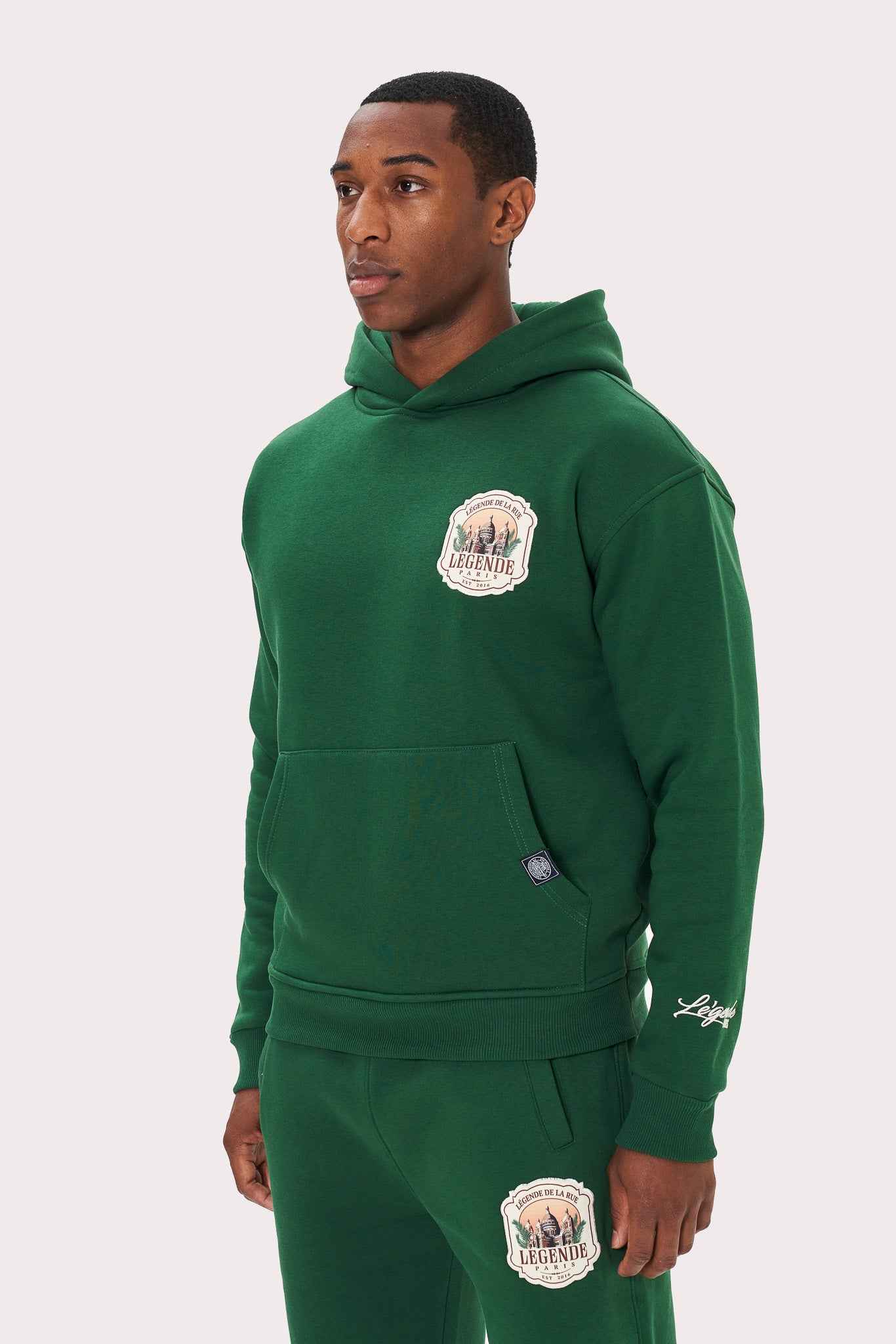 DE LA RUE HOODIE - FOREST GREEN