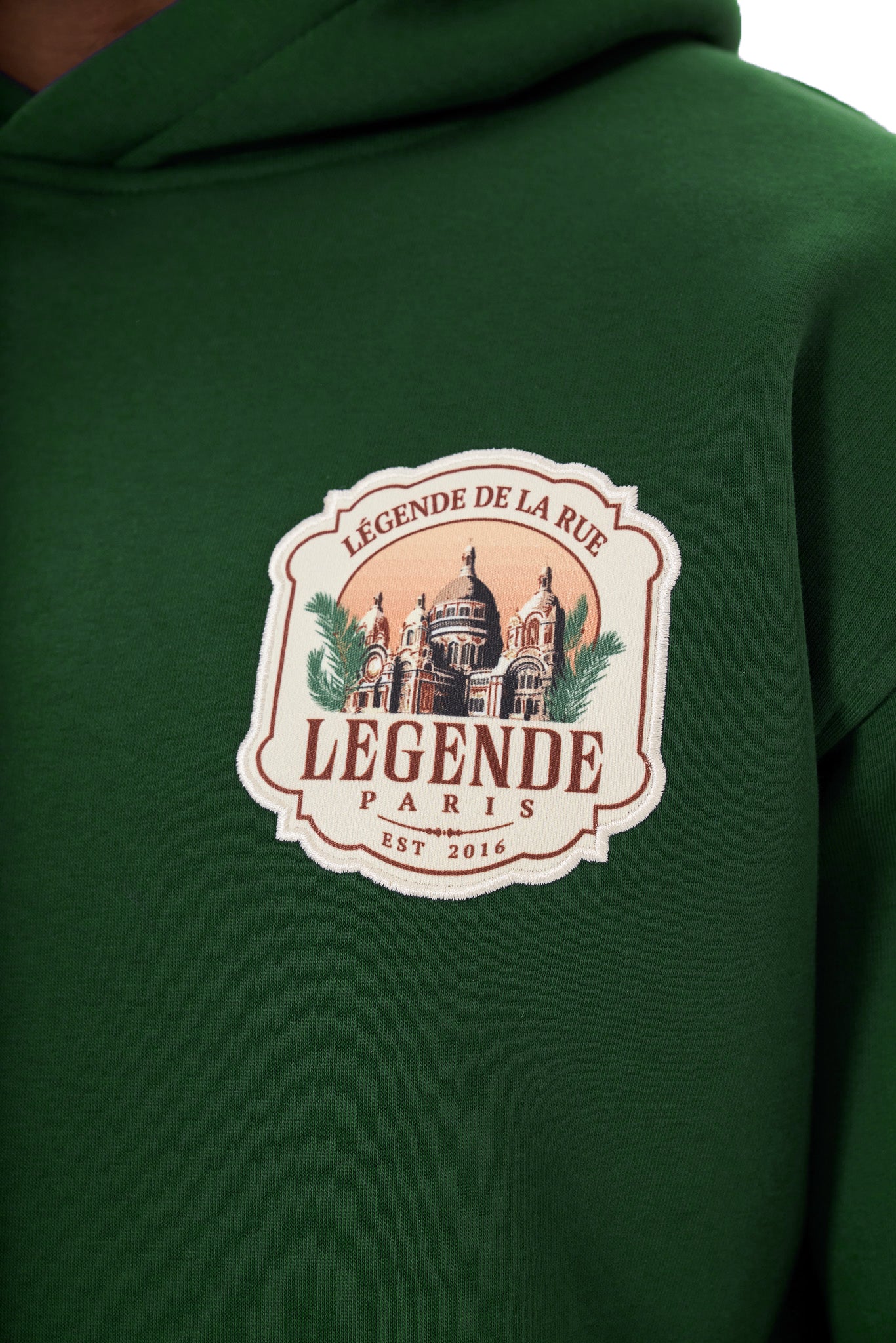 DE LA RUE HOODIE - FOREST GREEN