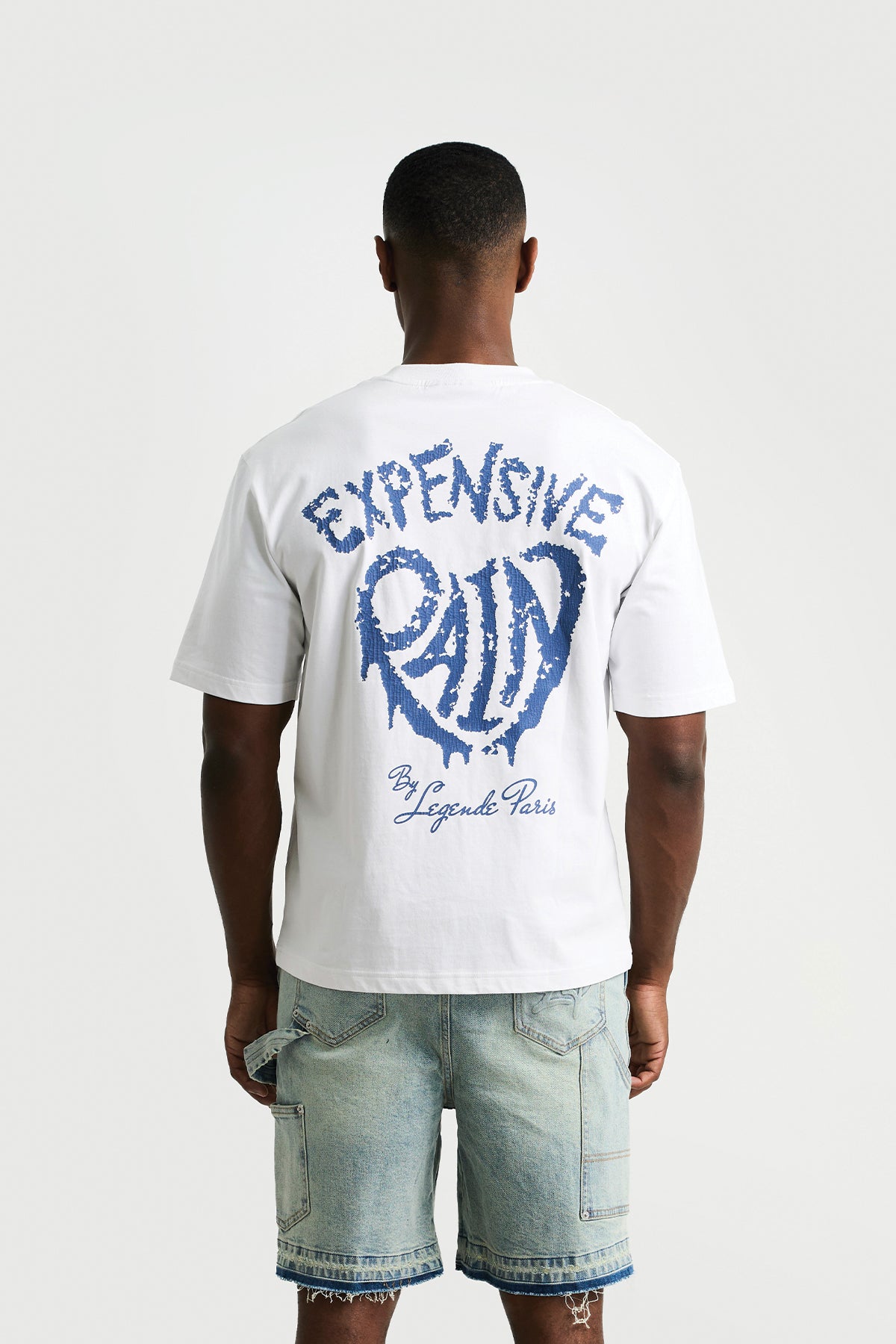 EXPENSIVE PAIN T-SHIRT - WHITE / BLUE