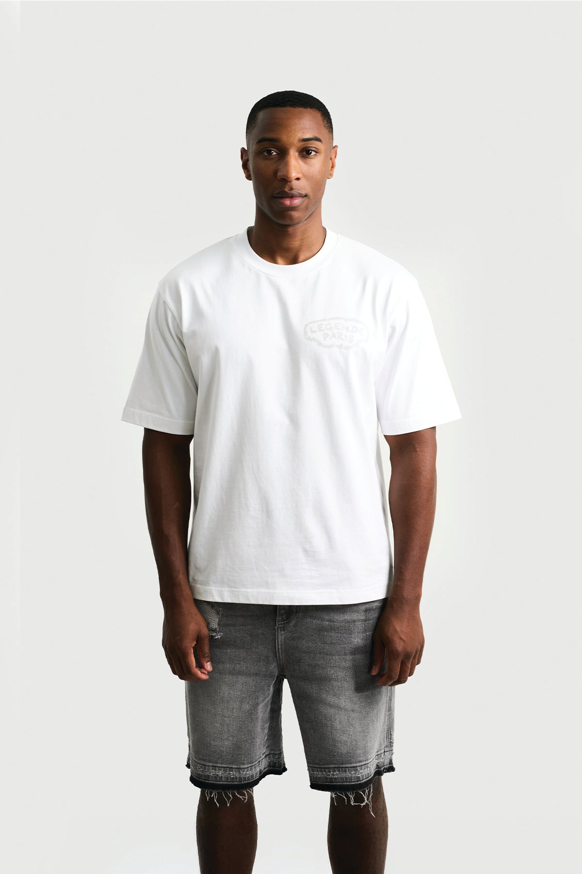 GOOD DAY T-SHIRT - WHITE/GREY