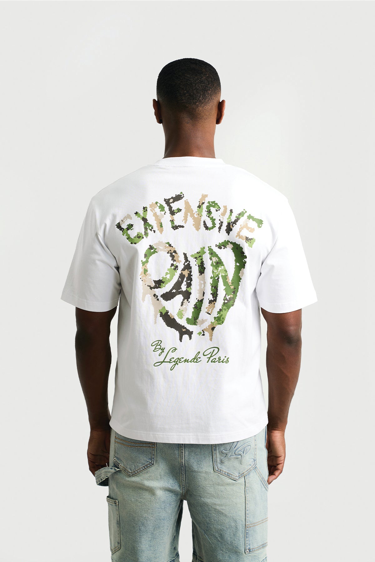 EXPENSIVE PAIN T-SHIRT - WHITE/CAMO