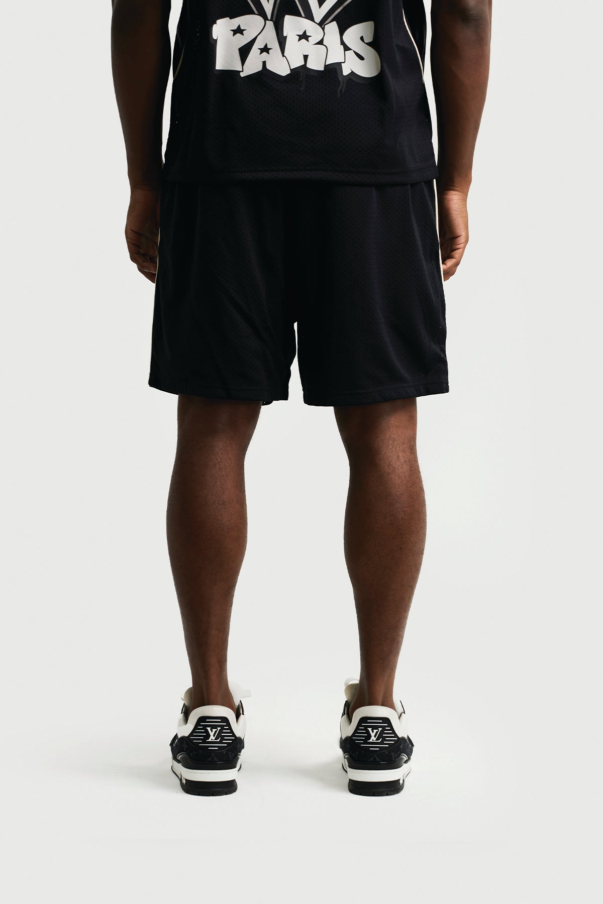(PRE ORDER) ICE CREAM MESH SHORT - BLACK