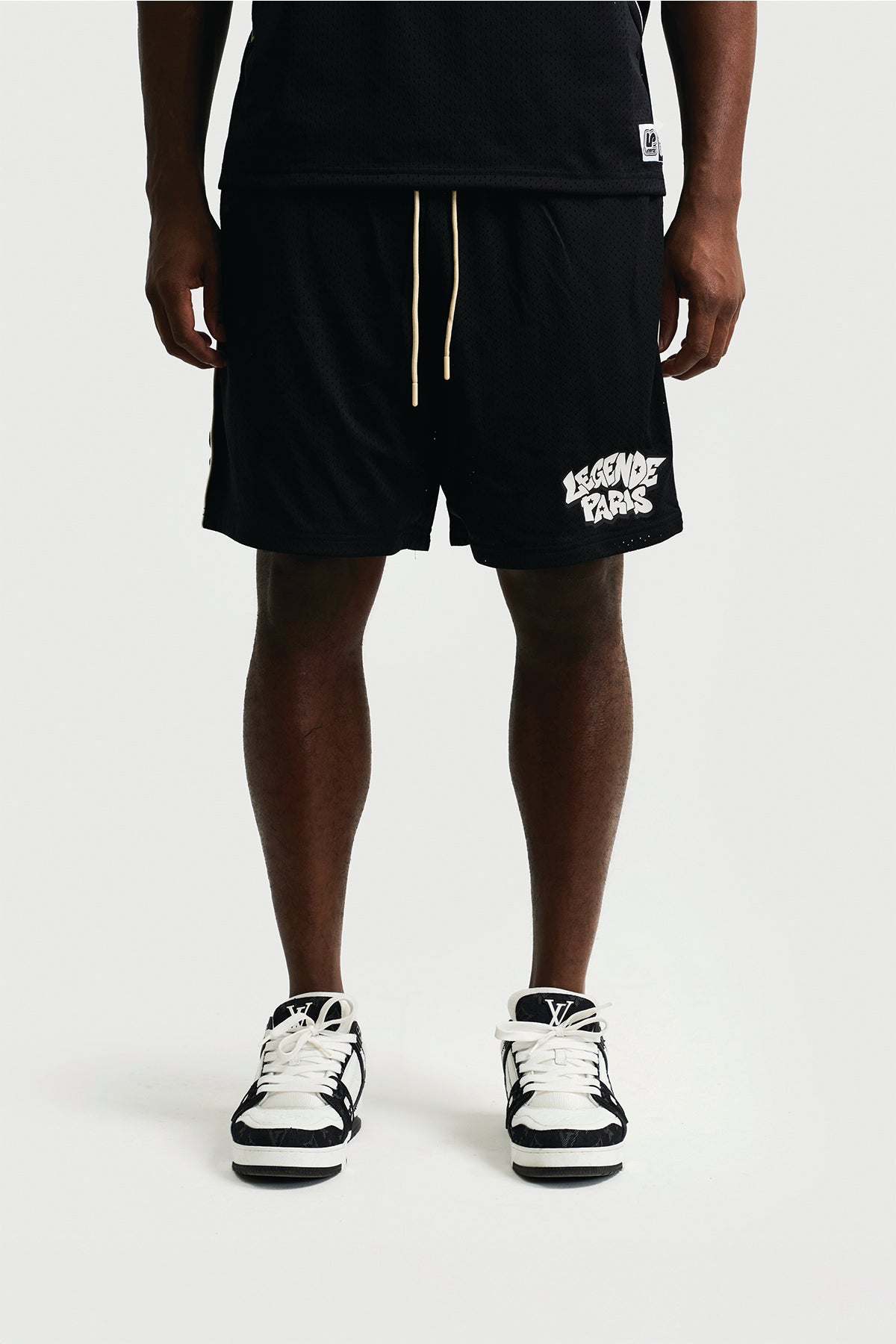 (PRE ORDER) ICE CREAM MESH SHORT - BLACK