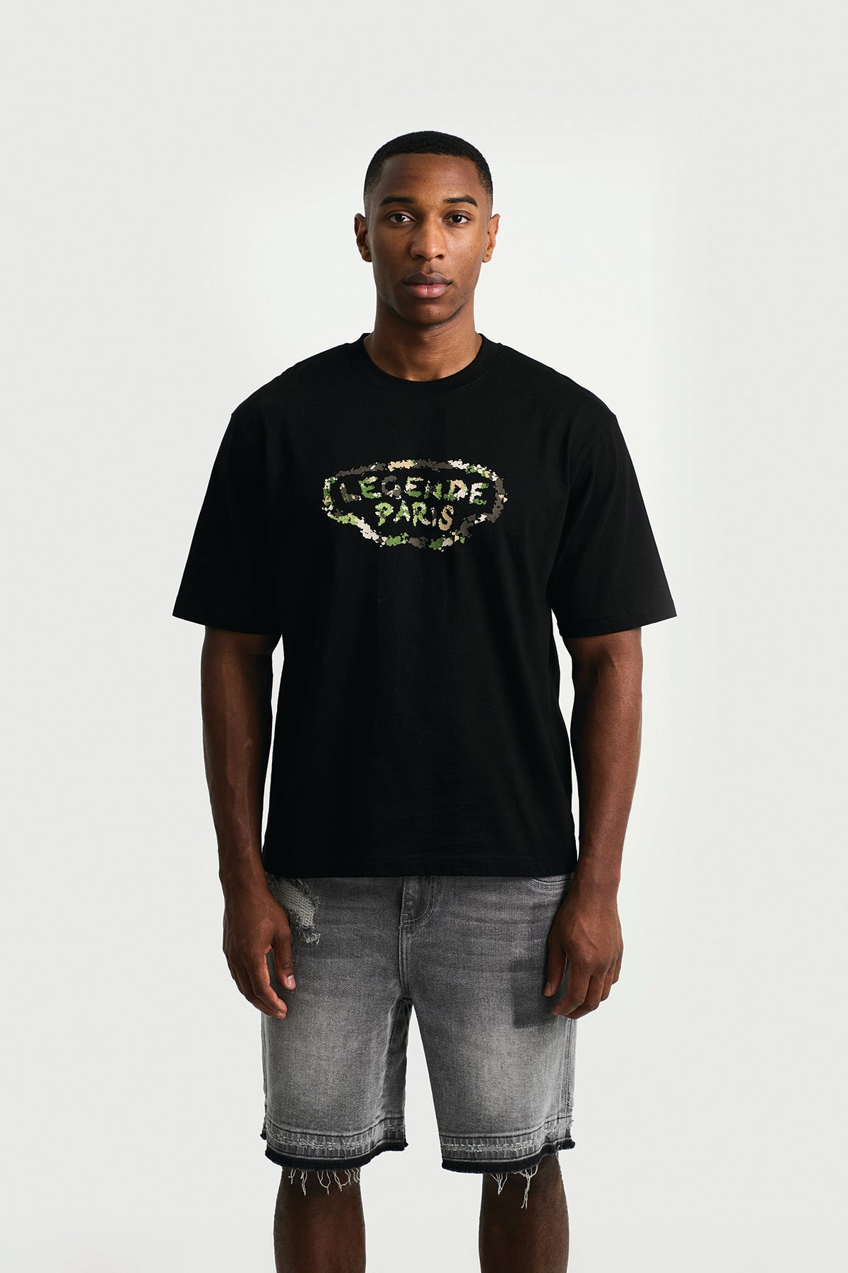 EXPENSIVE PAIN T-SHIRT - BLACK/CAMO