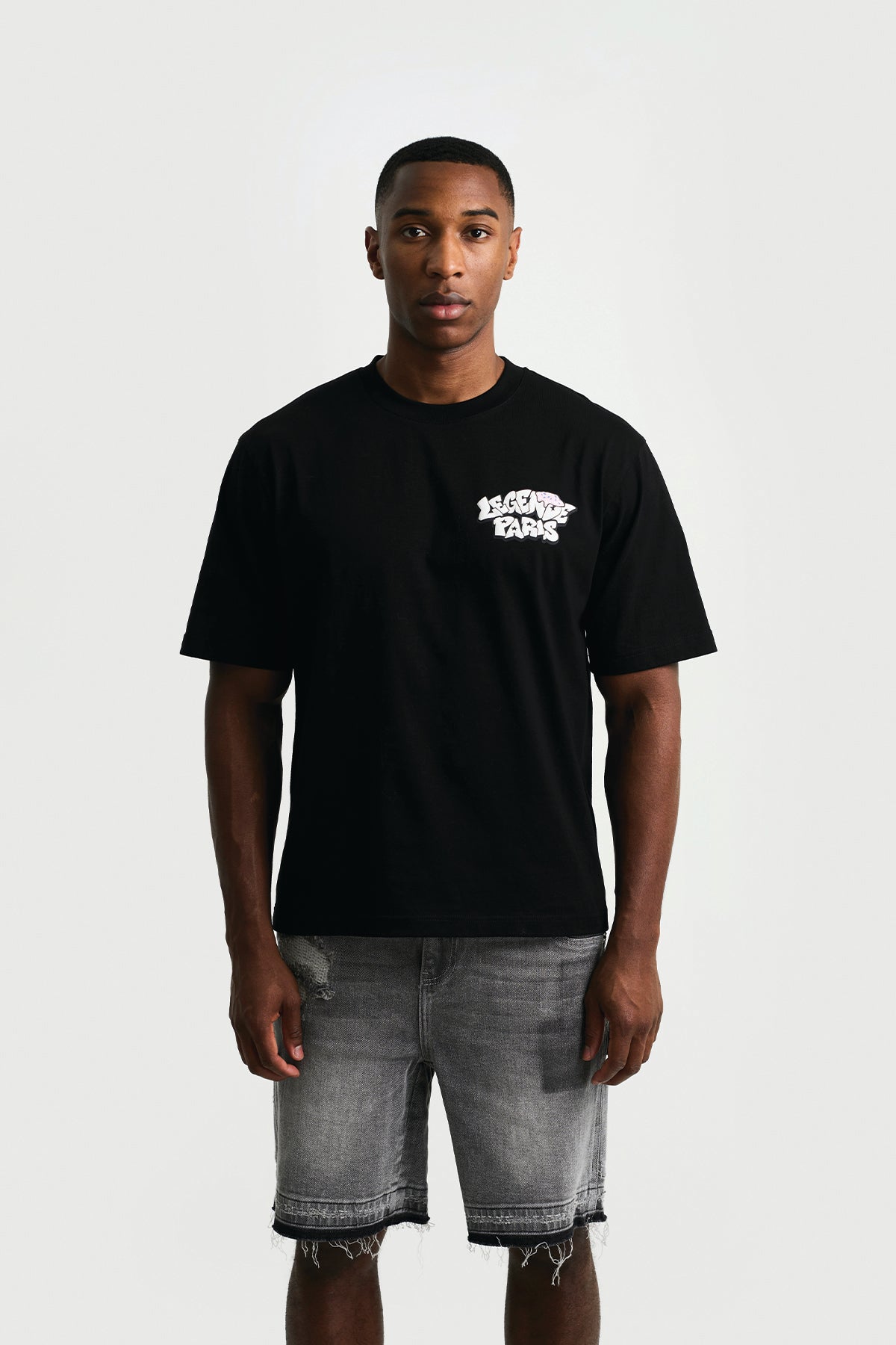 GRAFFITI ICE CREAM T-SHIRT - BLACK