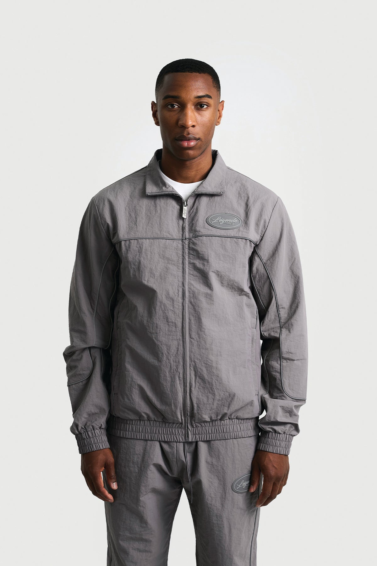 SHELL TRACK JACKET - GREY