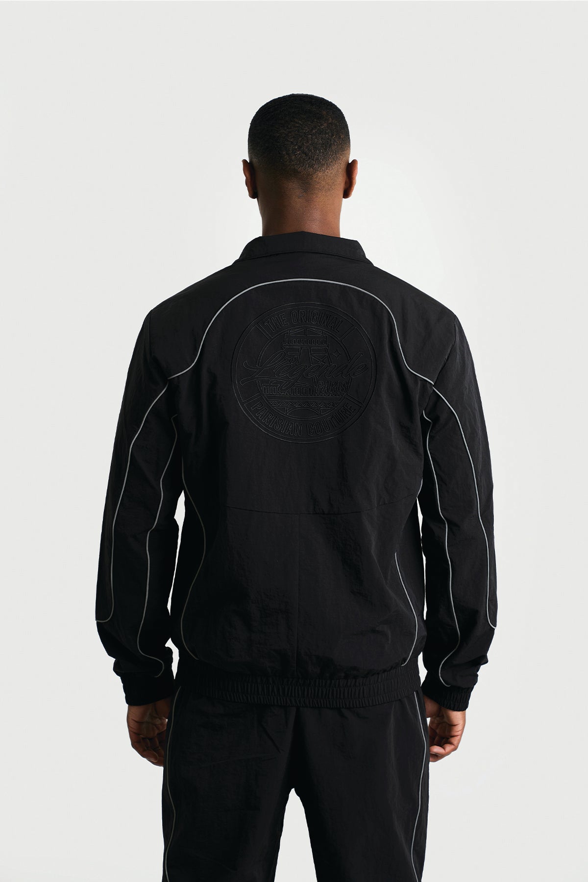SHELL TRACK JACKET - BLACK