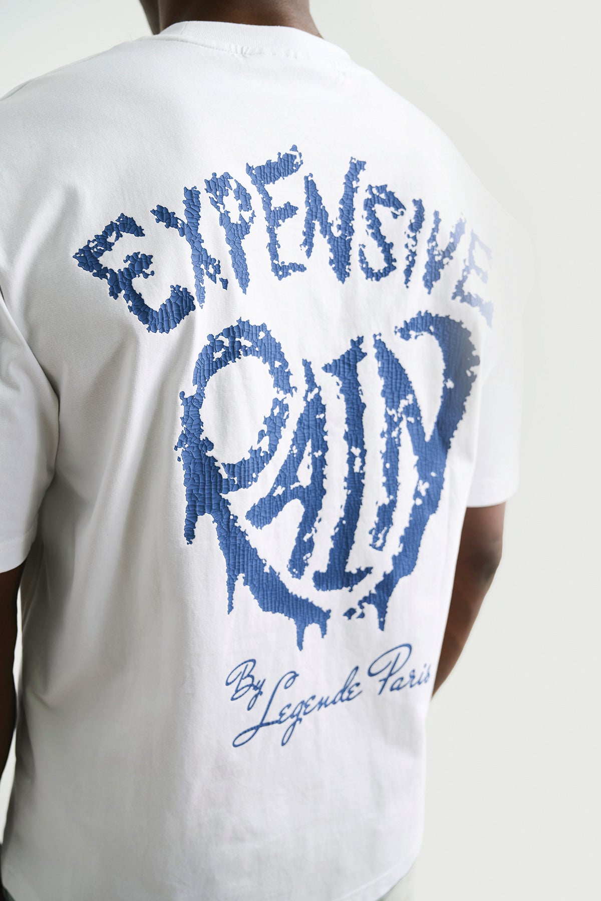 EXPENSIVE PAIN T-SHIRT - WHITE / BLUE