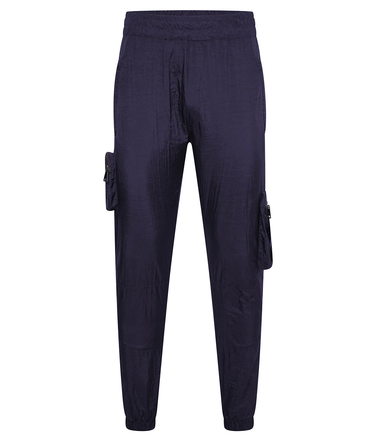 LP CRINKLE NYLON CARGO PANTS - NAVY BLUE