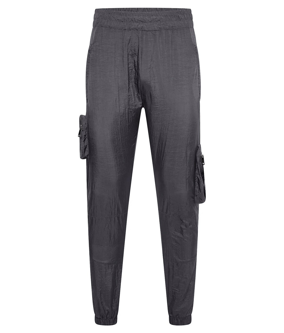 LP CRINKLE NYLON CARGO PANTS - GREY